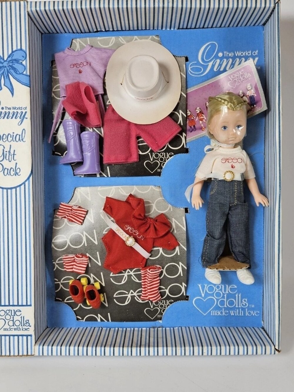 Vogue Dolls World of Ginny Special Gift Pack Doll Sassoon Fashions 1980 Vintage